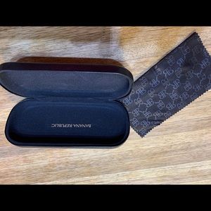 Banana Republic glasses case with cleaning cloth